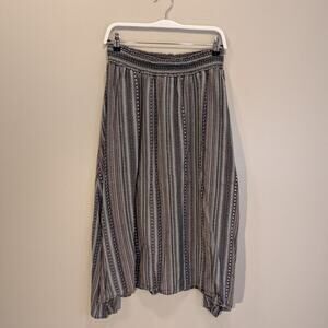 Dylan Midi Skirt Broomstick Western Lagenlook Costal Cottage Layer - Size XL